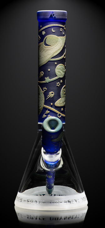 Milkyway Glass - Space Odyssey in Color 14″ Beaker Bong