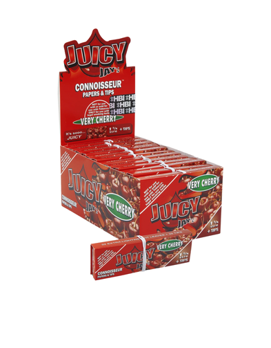 Juicy Jay's - Connoisseur Flavored Rolling Papers w Tips 1 1-4