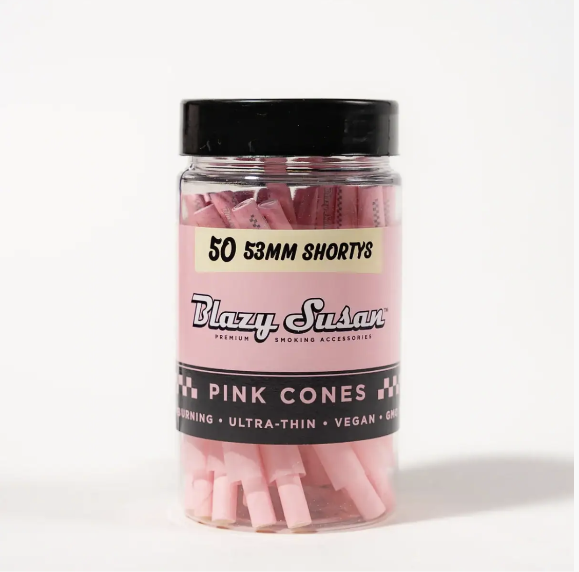 Blazy Susan - Pink Pre Rolled Cones 50ct Jar