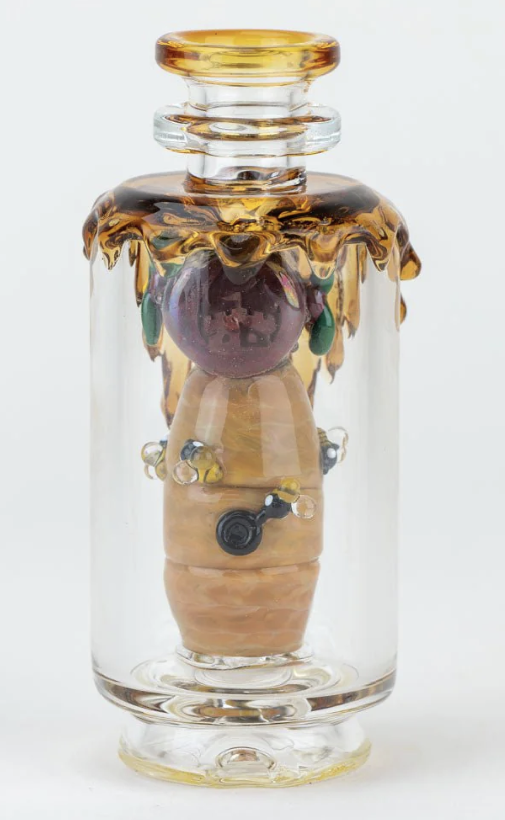 Empire Glassworks "Save the Bees" Glass Attachment for PuffCo Peak & Peak Pro