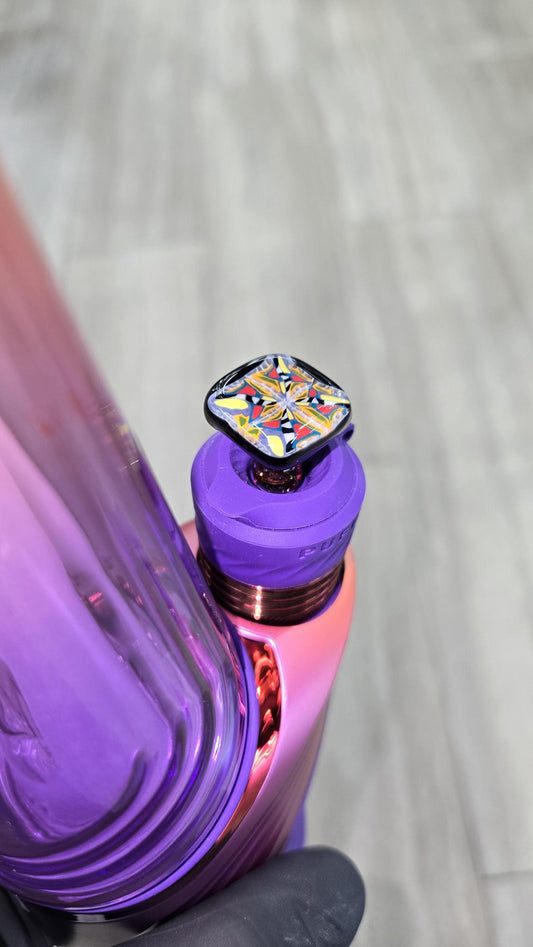 Hefe Glass - Murrine Tile 3DXL Puffco Peak pro Joystick Cap #1