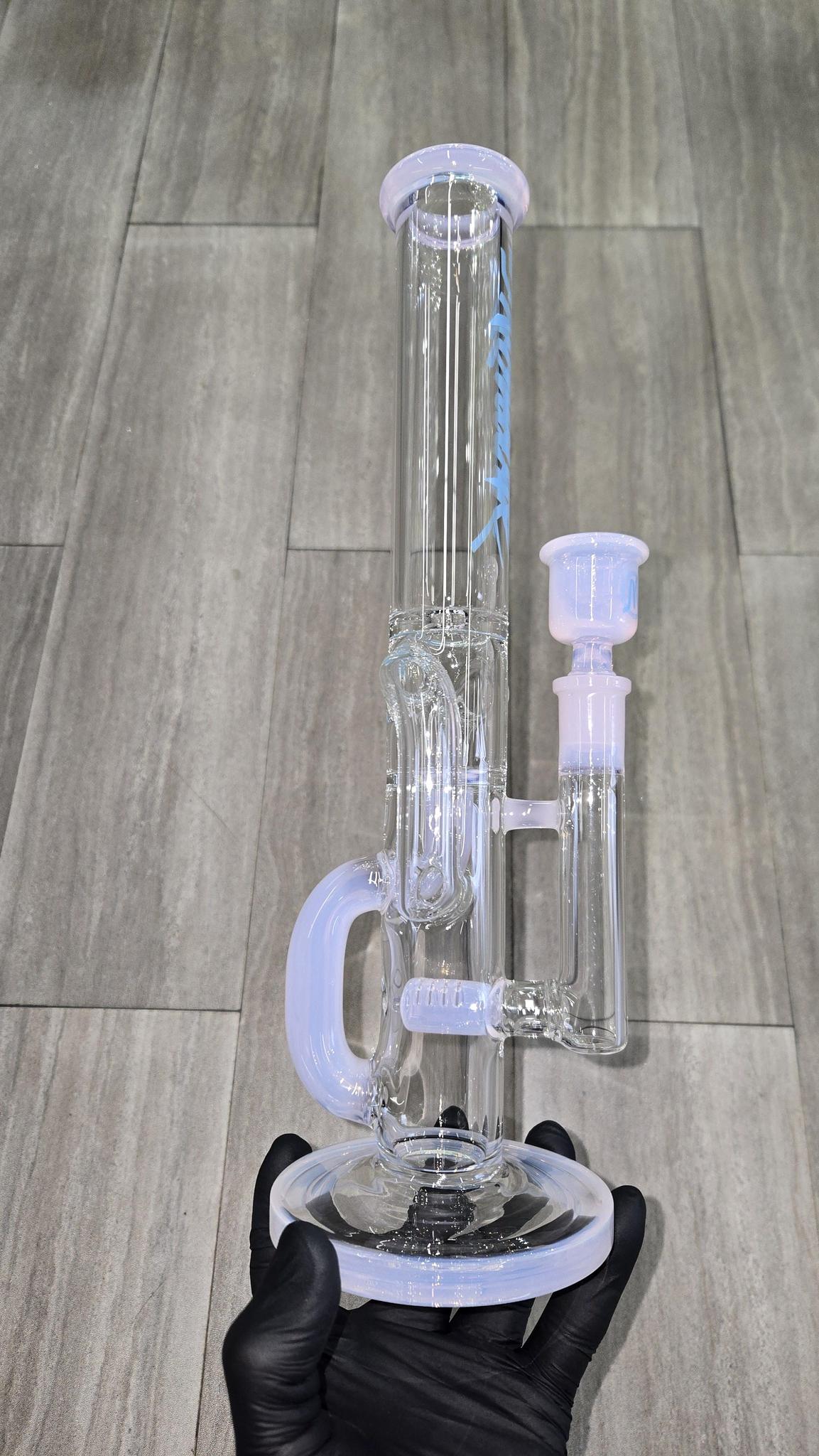 Monark Glass - 13" 38MM Color Accents Recycler