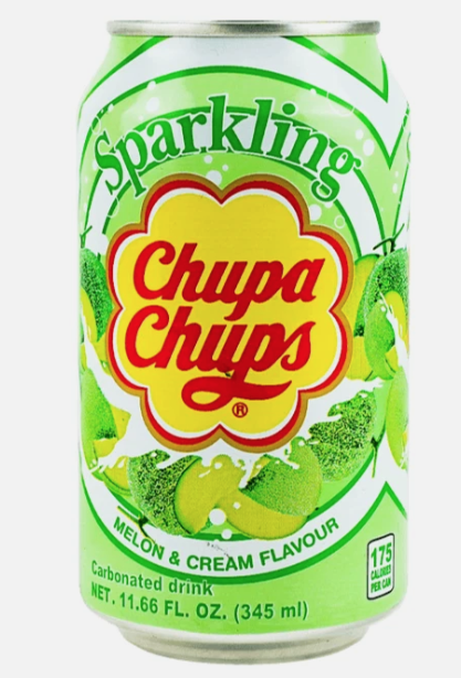 Chupa Chups Sparkling Carbonated Drink Melon & Cream (Korea)