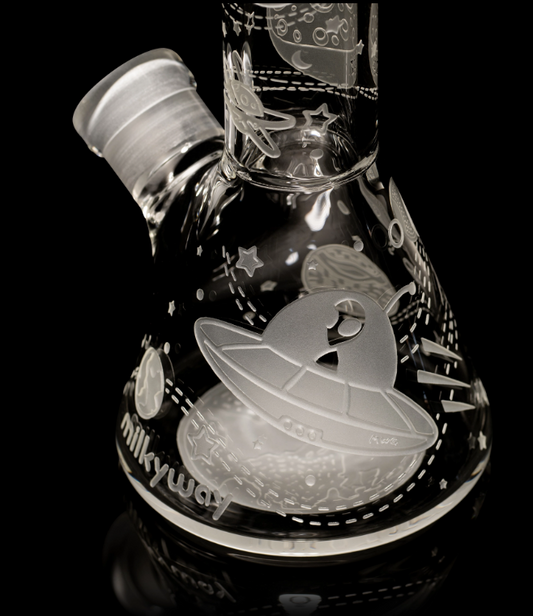 Milkyway Glass - Space Odyssey Mini 8″ Beaker Bong