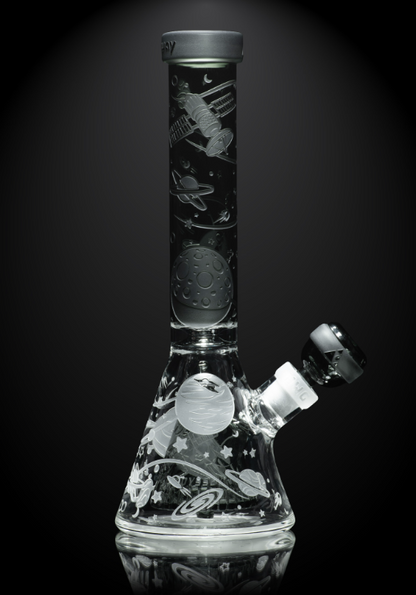 Milkyway Glass - Space Odyssey in 3D 11" Slime Beaker Bong with Collins Perc