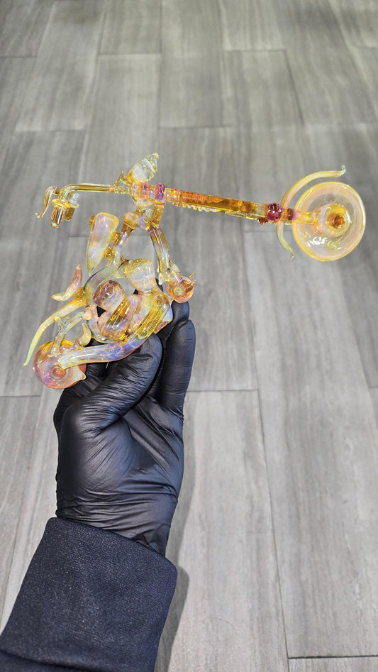 Rootin Tootin Glass - Harley Motorbike Dry Pipe