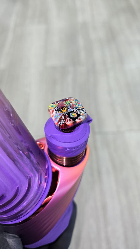 Hefe Glass - Murrine Tile 3DXL Puffco Peak pro Joystick Cap #3