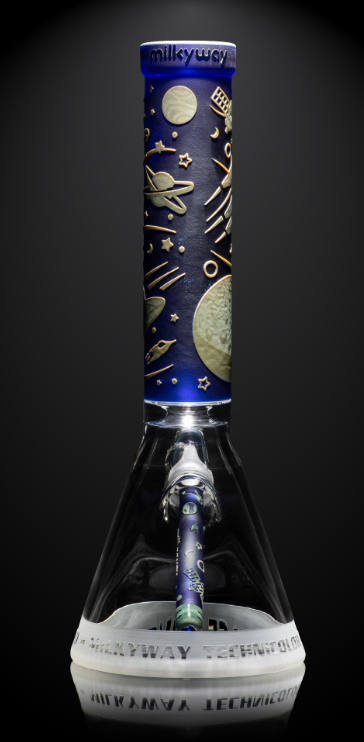 Milkyway Glass - Space Odyssey in Color 14″ Beaker Bong