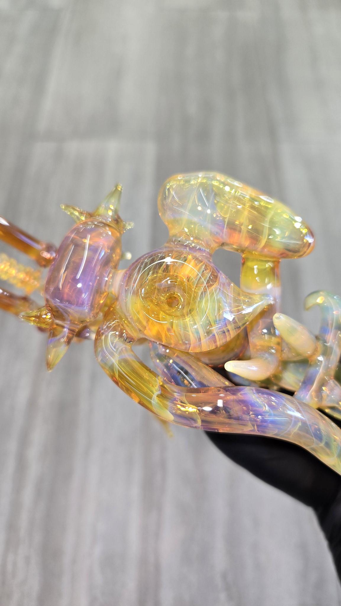 Rootin Tootin Glass - Harley Motorbike Dry Pipe