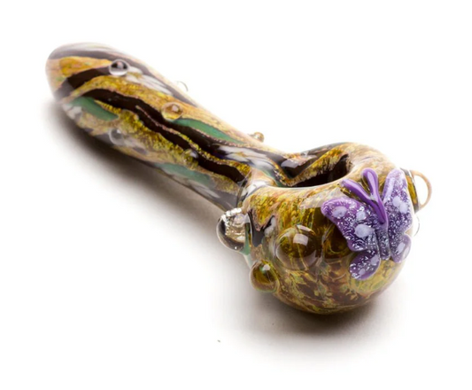 Empire Glassworks Viola Butterfly Mini Spoon Pipe