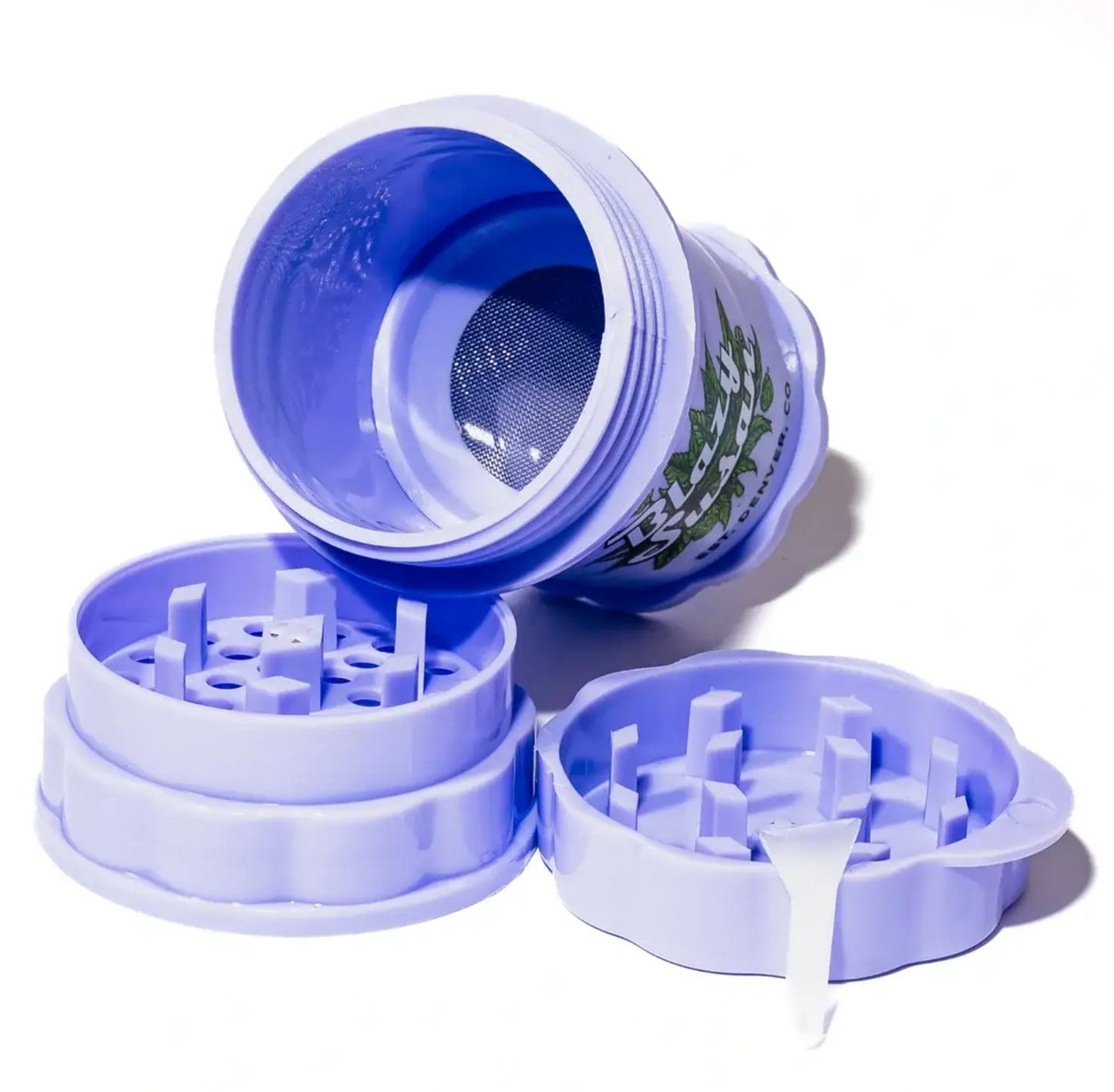 Blazy Susan - Large 4 Piece Purple Herb Saver Grinder