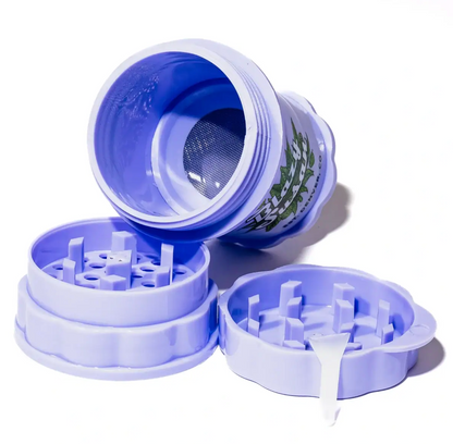 Blazy Susan - Large 4 Piece Purple Herb Saver Grinder