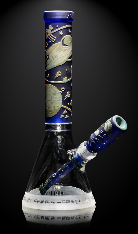 Milkyway Glass - Space Odyssey in Color 14″ Beaker Bong