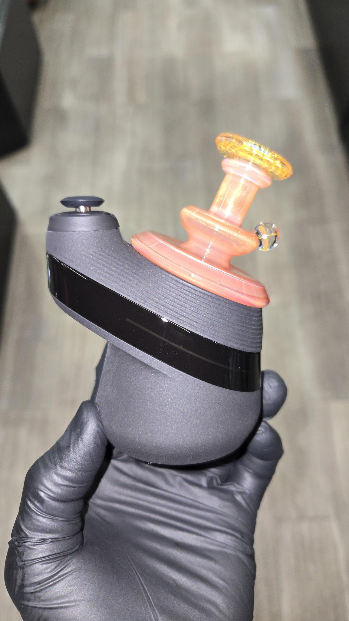 Gatez Glass - Orange Rainbow X Satin Dry Top Puffco Peak/Pro Attachment