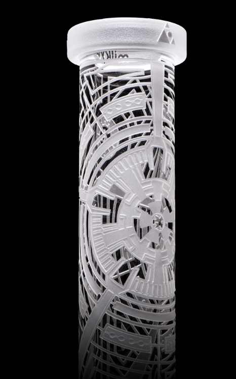 Milkyway Glass - Nuclear Reactor 14″ Clear Beaker Bong with Collins Perc