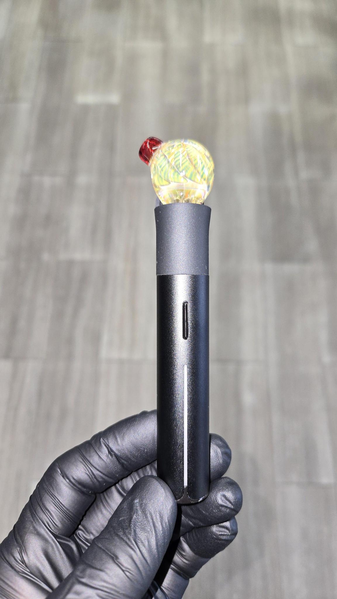 Soft Spoken Glass - Gold & Silver Fume Pivot Top