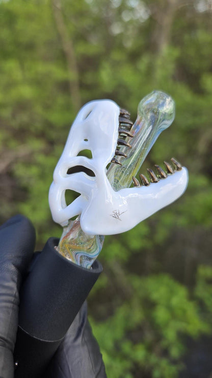 Roe Glass - Lotus White With Rainbow Pivot Top
