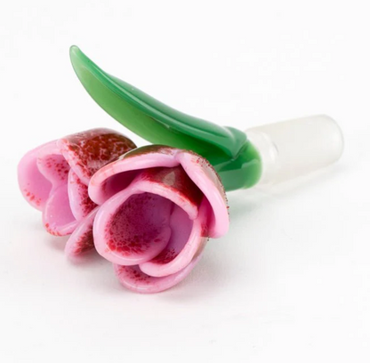 Empire Glassworks Strawberry Cream Tulip Bowl Piece