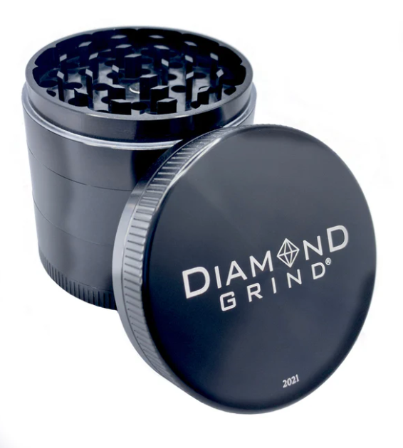 Diamond Grind - 56mm Anodized 4 Piece Grinder