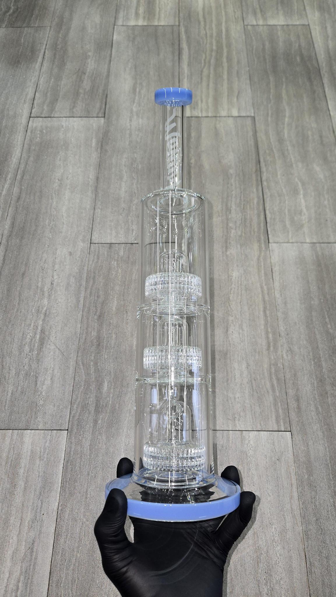 Monark Glass - 17" Triple Decker Matrix Perc Straight Tube