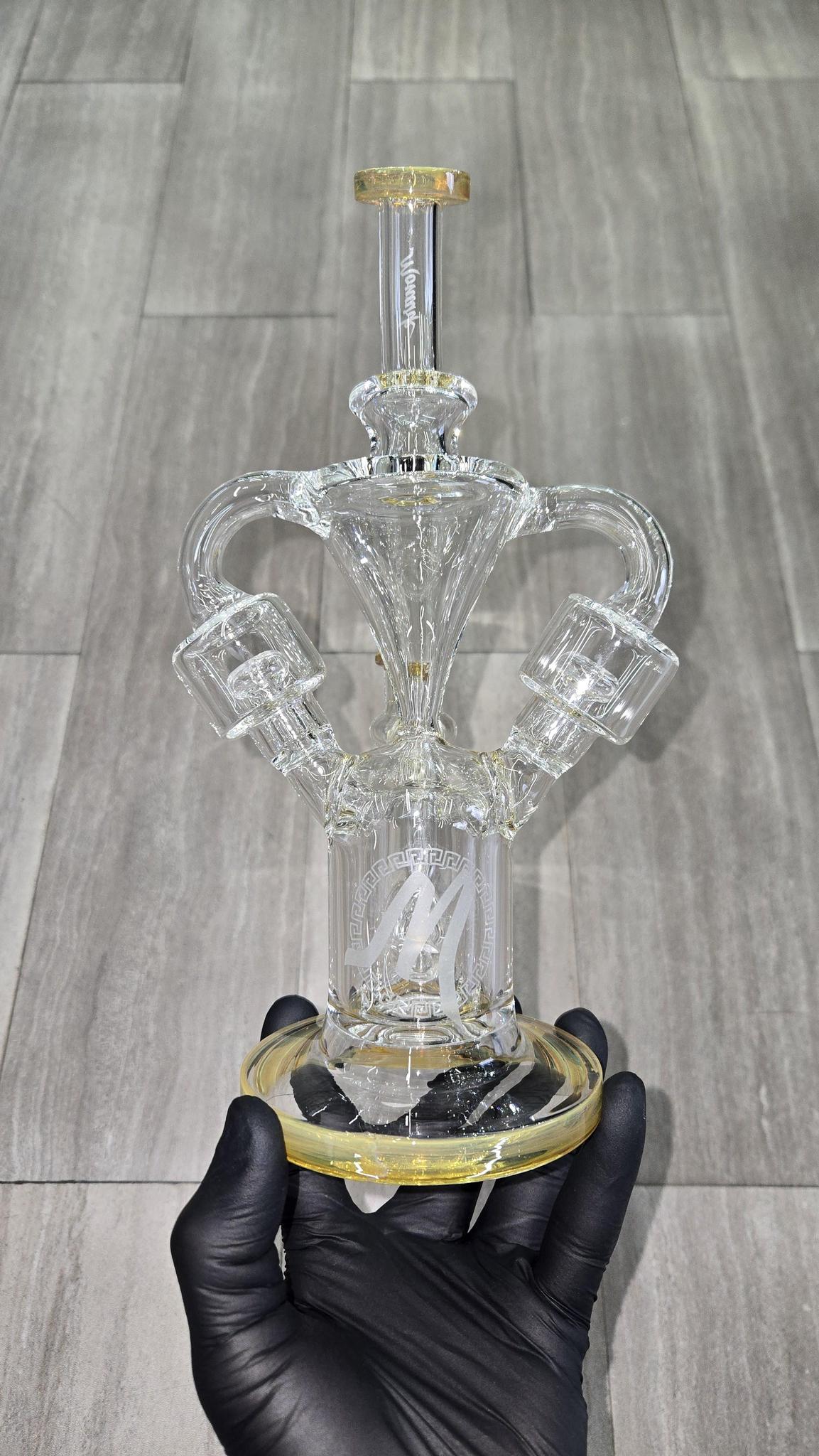 Monark Glass - 9.5" Double Chamber Recycler