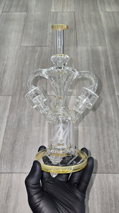 Monark Glass - 9.5" Double Chamber Recycler