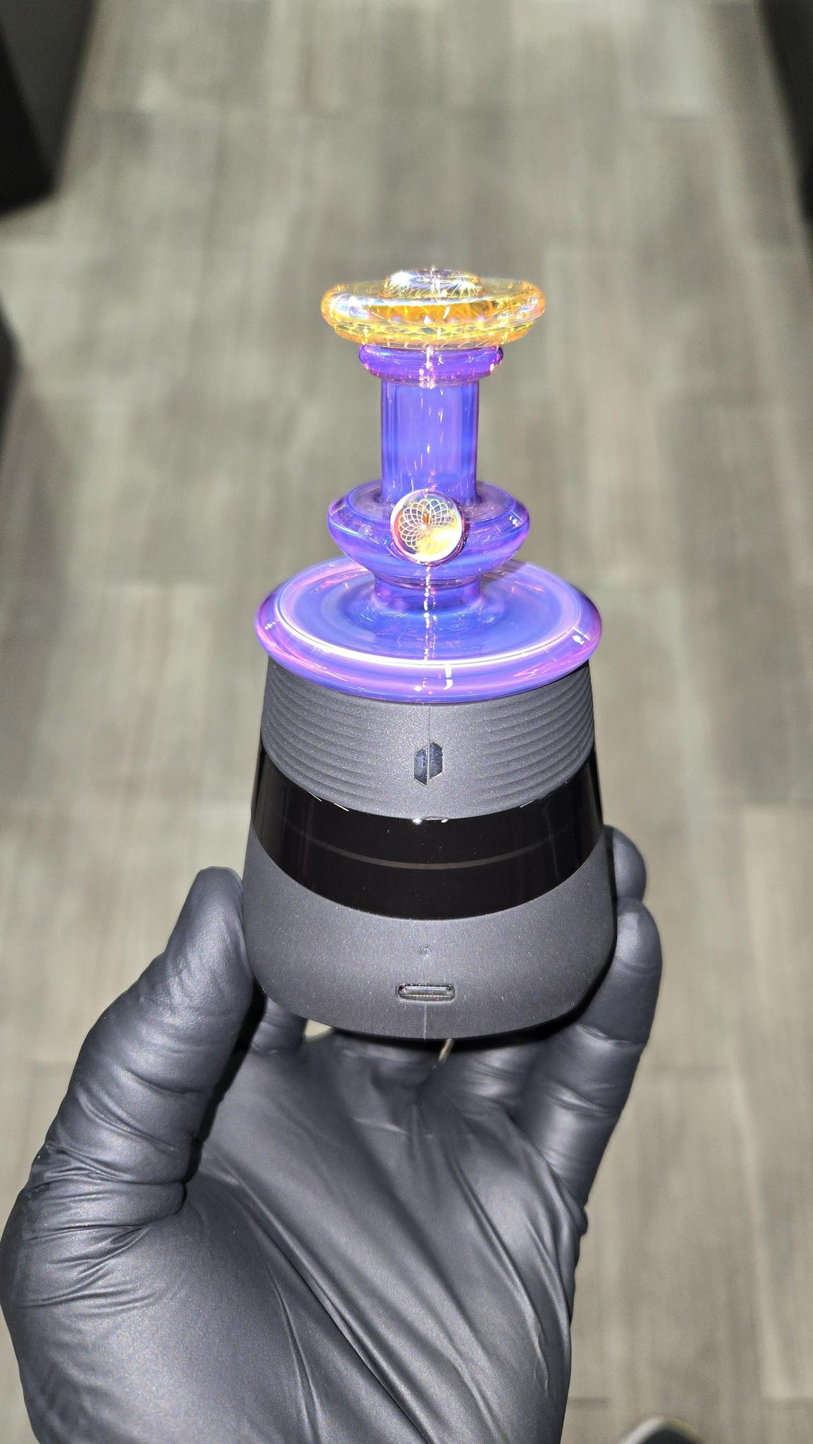 Gatez Glass - Telemagenta Dry Top Puffco Peak/Pro Attachment