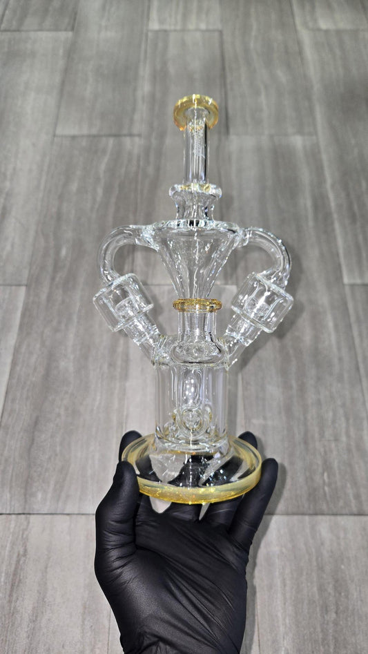Monark Glass - 9.5" Double Chamber Recycler