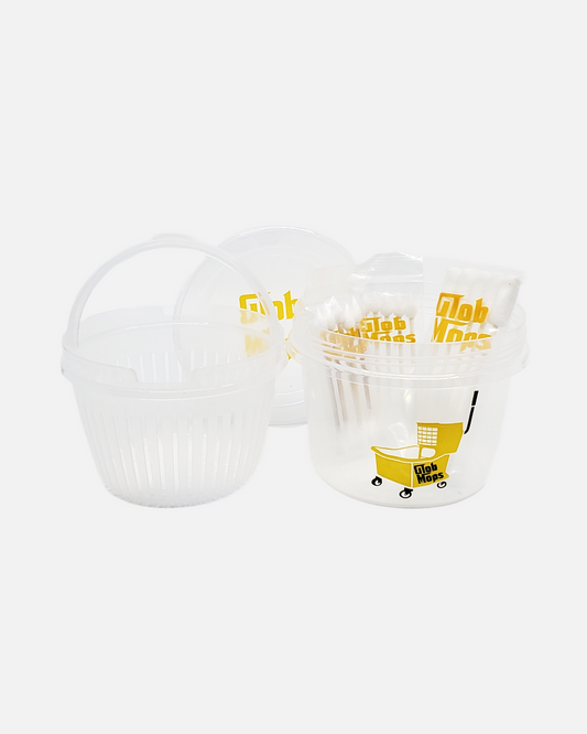 Glob Mops Round Dunk Tank - Durable Cleaning Station for Swabs.