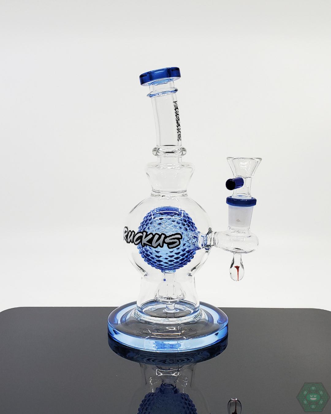 Ruckus Glass 8” Bulb Rig - Compact, Efficient Glass Rig – HG