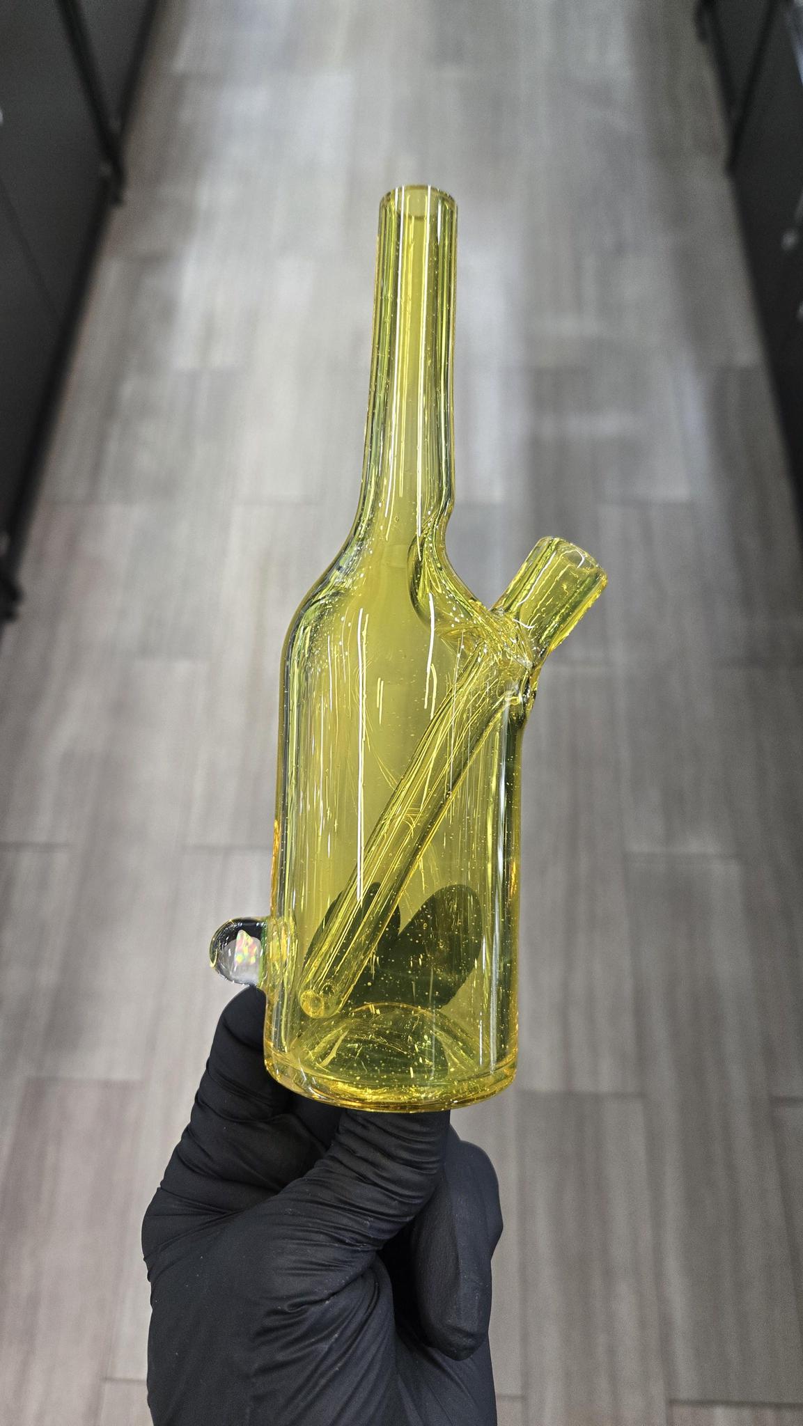 The Glass Mechanic - Terps Encased Opal Sake Bottle