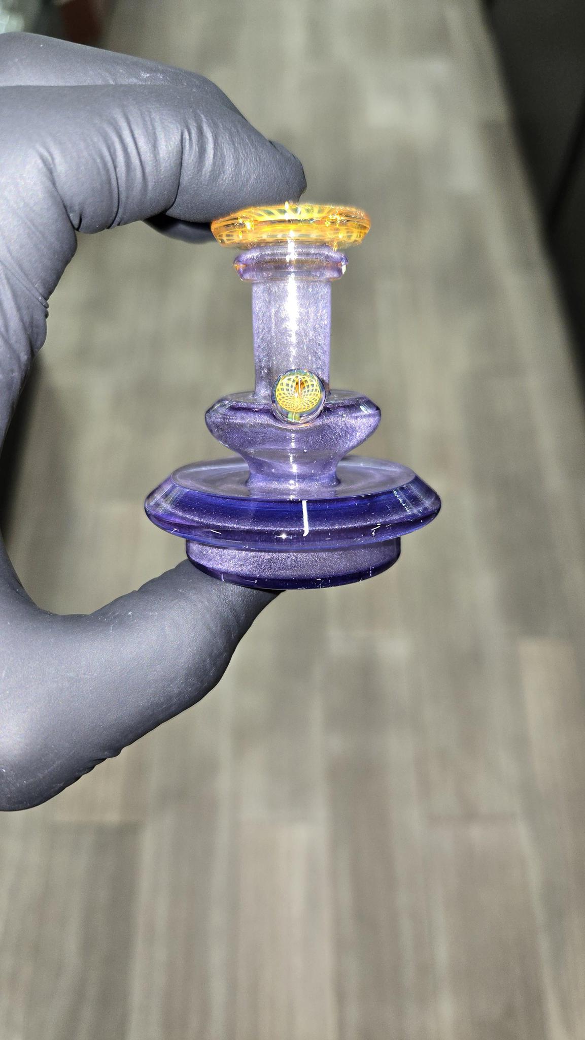 Gatez Glass - Wildberry Dry Top Puffco Peak/Pro Attachment