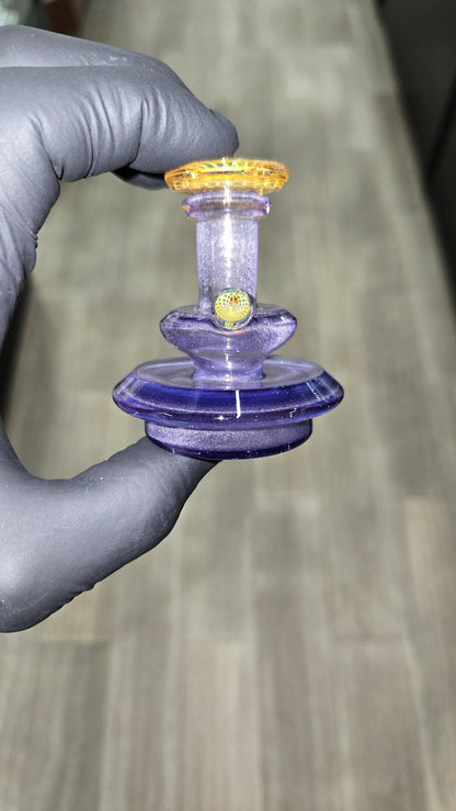 Gatez Glass - Wildberry Dry Top Puffco Peak/Pro Attachment