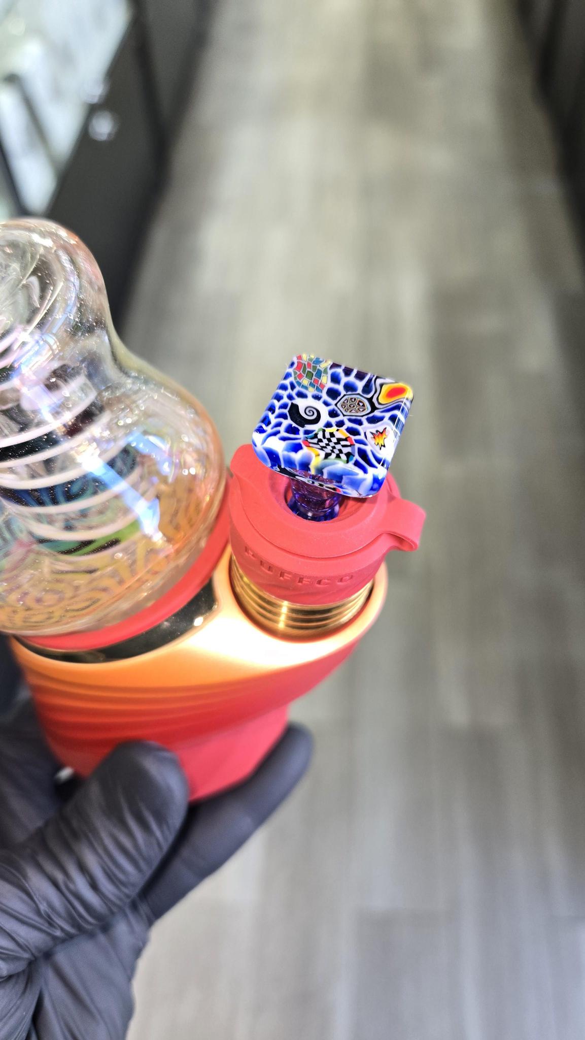 Hefe Glass - Murrine Tile 3DXL Puffco Peak pro Joystick Cap #1