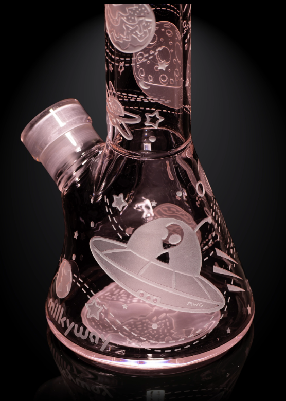 Milkyway Glass - Space Odyssey Mini 8″ Beaker Bong