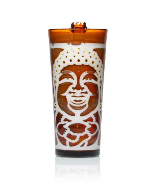 Laughing Buddha 7.5″ Tall Tumbler