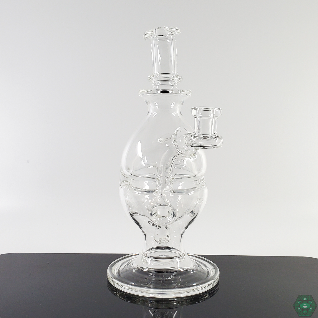  A.H Glass Clear Fab Egg premium glass rig with elegant design and exceptional functionality.