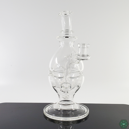  A.H Glass Clear Fab Egg premium glass rig with elegant design and exceptional functionality.