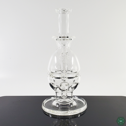 A.H Glass Clear Fab Egg glass rig combining aesthetics and performance for optimal dabbing experience.