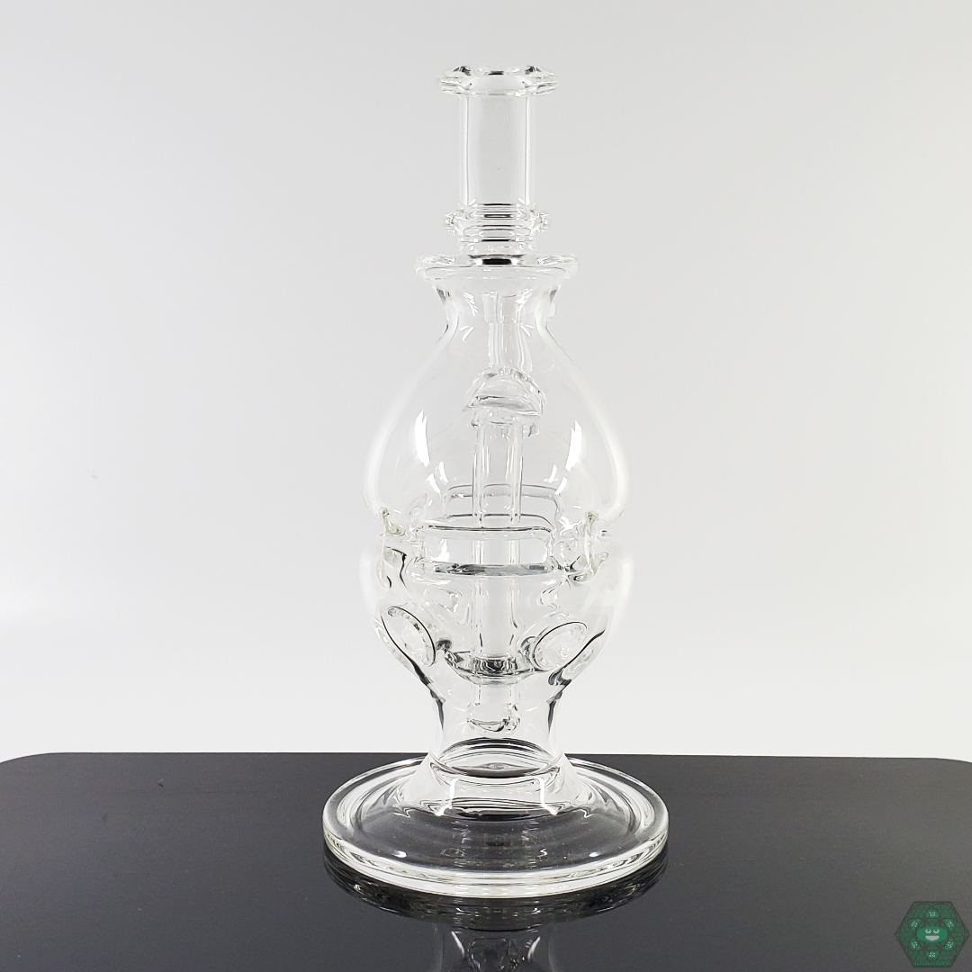 A.H Glass Clear Fab Egg featuring fab egg shape for optimal airflow and filtration.