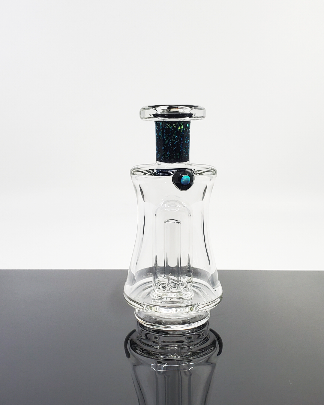 AJ Surf City Clear with Worked Neck Puffco Attachment | Durable, High-Quality Glass, Perfect for Puffco Peak Compatibility

