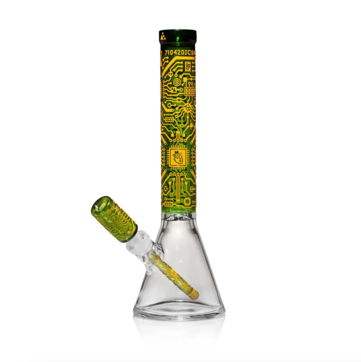 Milkyway Glass - Circuitboard Spectrum 16" Beaker Bong (Limited Edition)