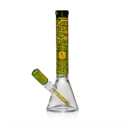 Milkyway Glass - Circuitboard Spectrum 16" Beaker Bong (Limited Edition)