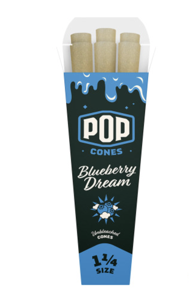 Pop Cones 1 1/4 Pre-Rolled Cones 6ct (Unbleached)