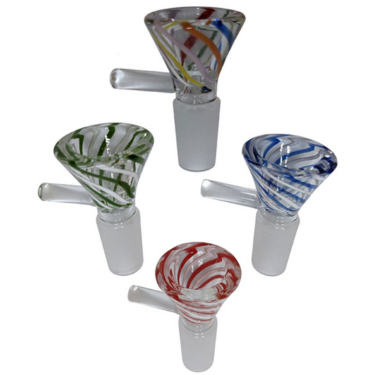 Color Stripe Funnel Bowl