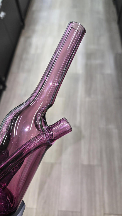 The Glass Mechanic - Gold Amethyst Encased Opal Sake Bottle