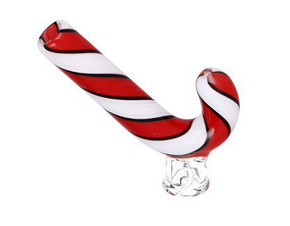 Candy Cane Glass Mouthpiece Attachment for Puffco Pivot