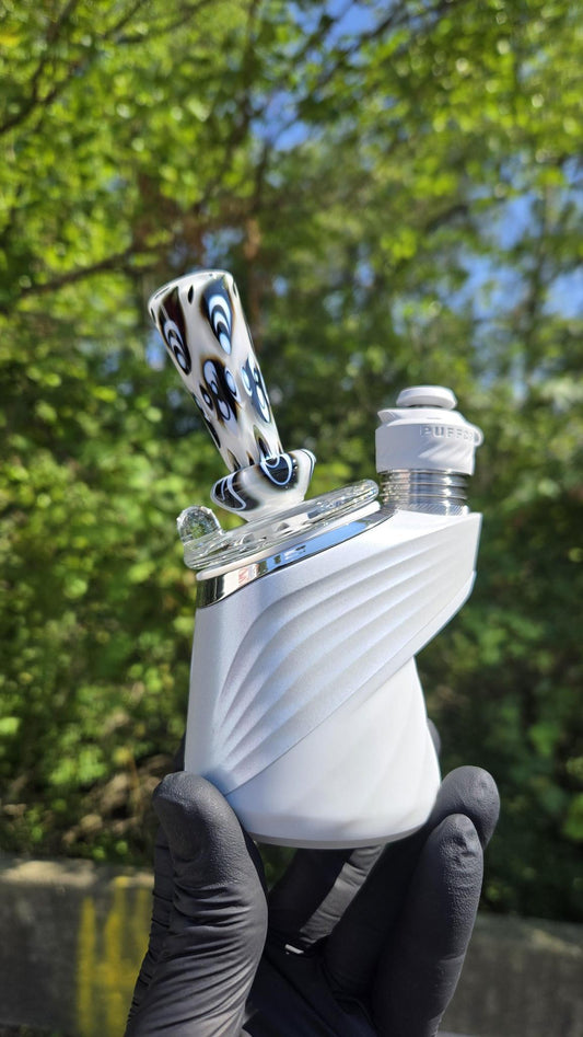 Indo Glass X Geoffmade - Clear Bottom Frit Work Dry Peak/Pro Attachment #1