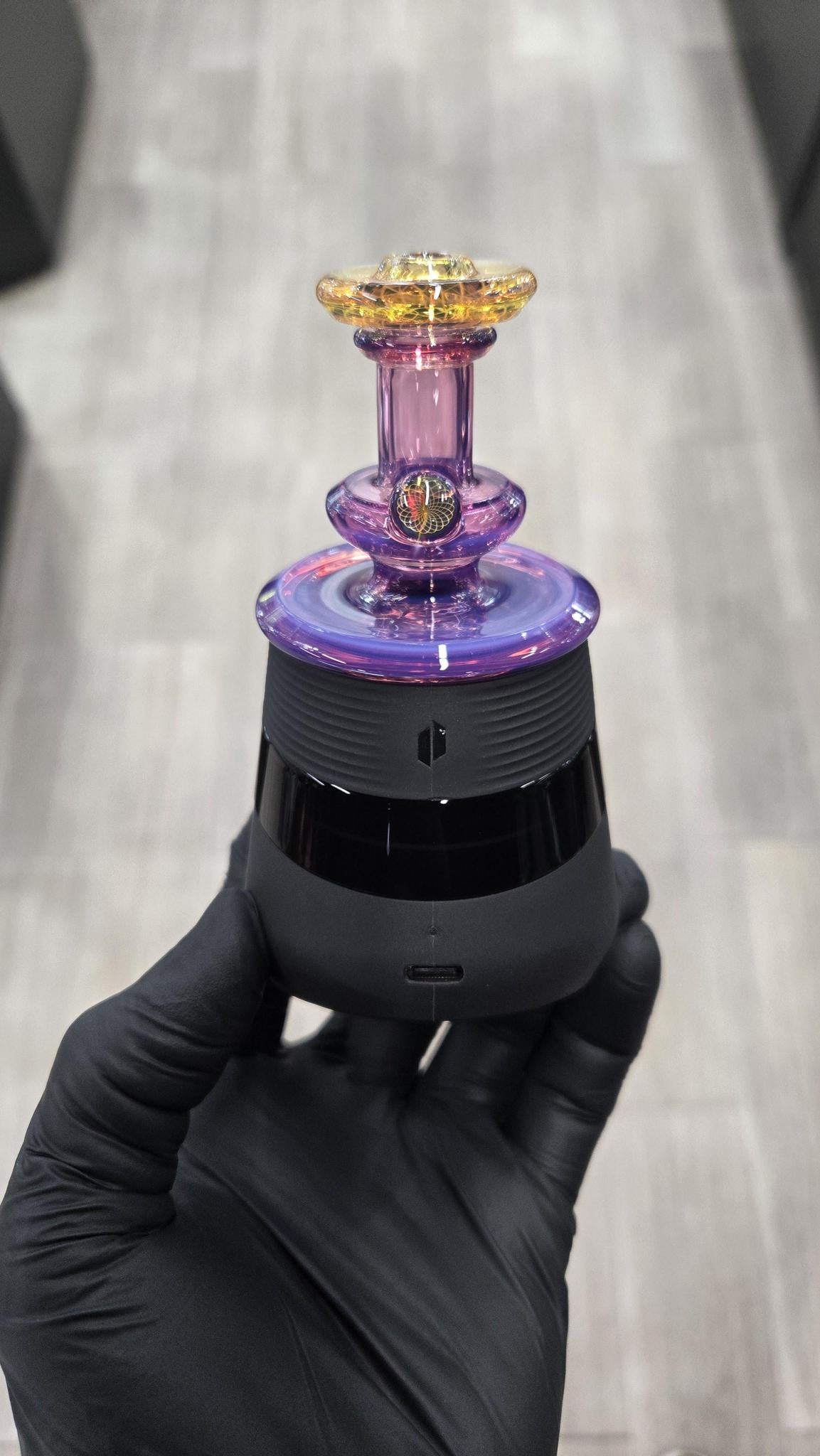 Gatez Glass - Telemagenta Dry Top Puffco Peak/Pro Attachment