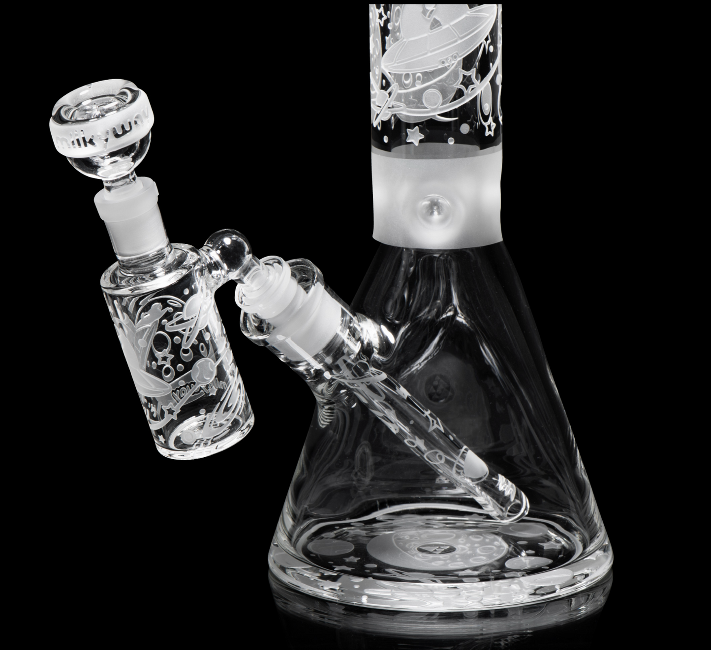 Milkyway Glass - Space Odyssey Clear Dry Ash Catcher